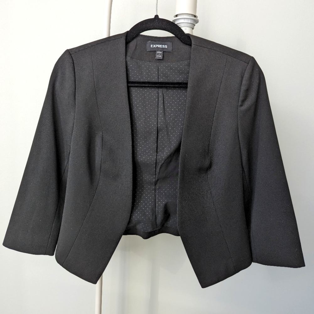 NWOT Express Black Blazer Size 2P
